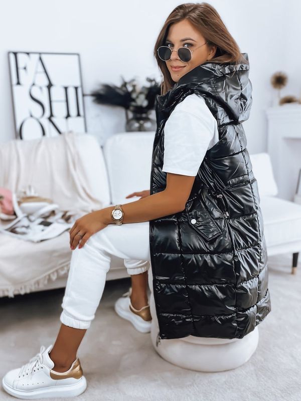 DStreet Kamizelka damska pikowana LUCI czarna Dstreet