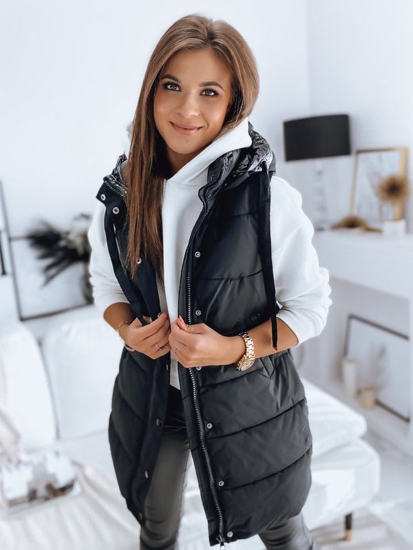 DStreet Kamizelka damska pikowana TOLIS czarna Dstreet