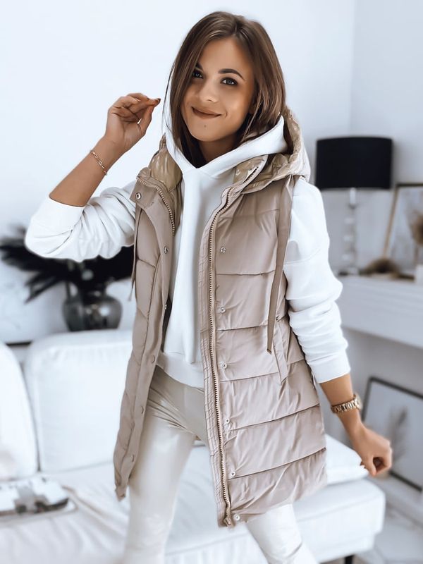 DStreet Kamizelka damska pikowana TOLIS różowa Dstreet