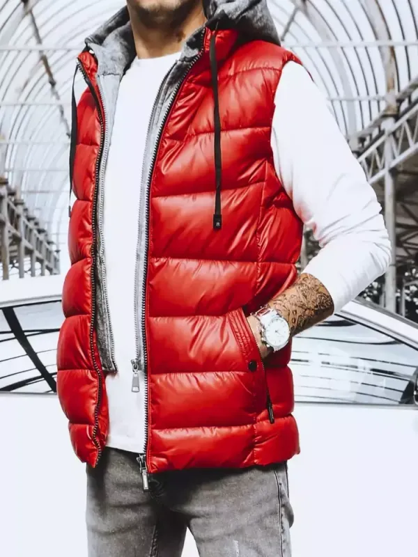 DStreet Kamizelka męska czerwona Dstreet