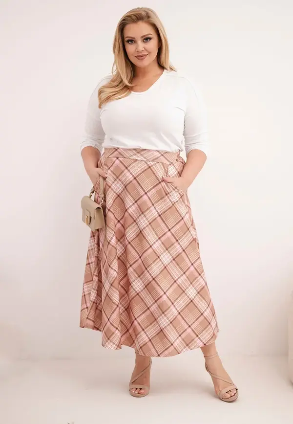 Kesi Włoski Карирана пола Kesi Włoski Plus Size