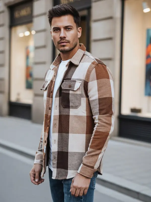 DStreet Карирана риза за мъже