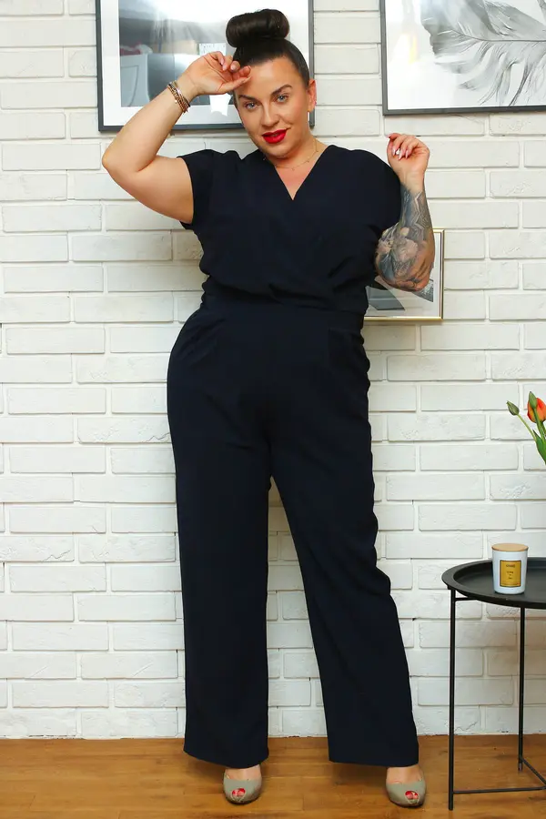 Karko Karko Woman's Jumpsuit Q256 Navy Blue
