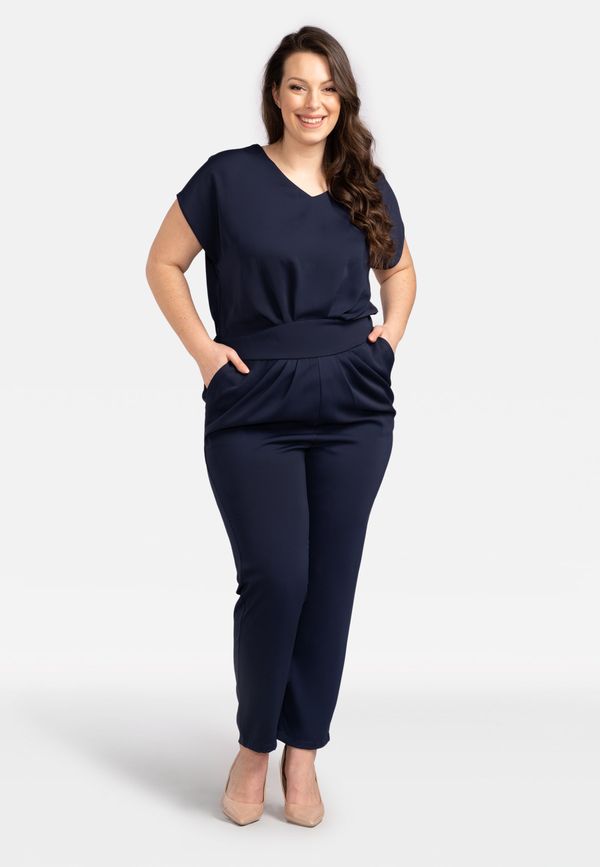 Karko Karko Woman's Jumpsuit Q283 Navy Blue