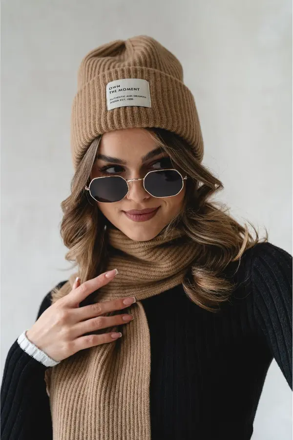 Ander Кашмирена шапка Ander PURO CAMEL