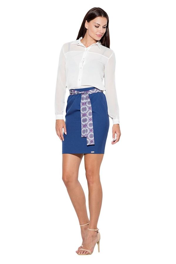 Katrus Katrus Woman's Skirt K429 Navy Blue