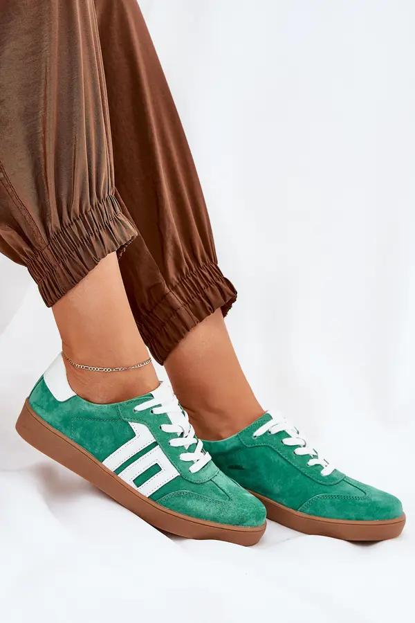 VINCEZA Кецове Спортни Обувки Велурени Зелени Vinceza 79517