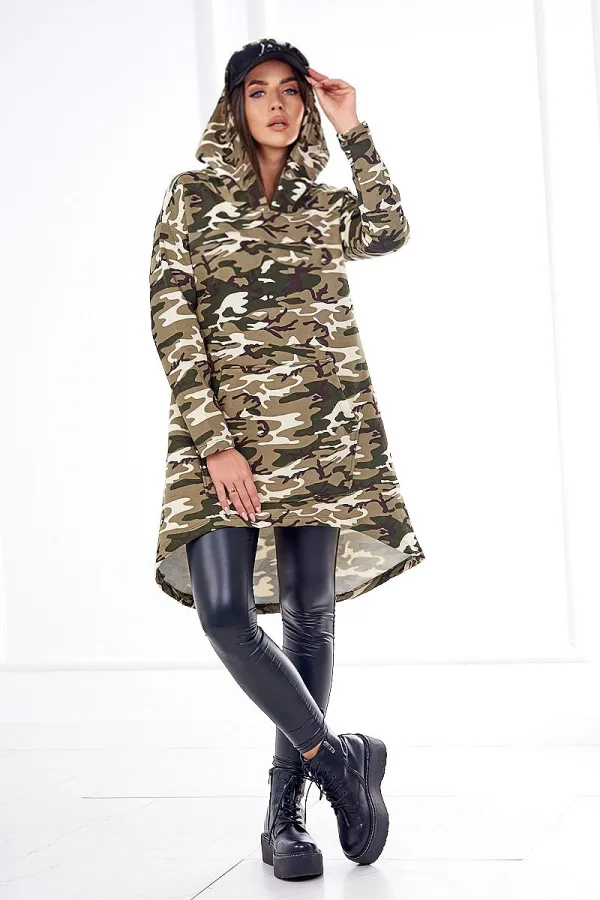 Kesi Kesi Camo dress khaki+ecru