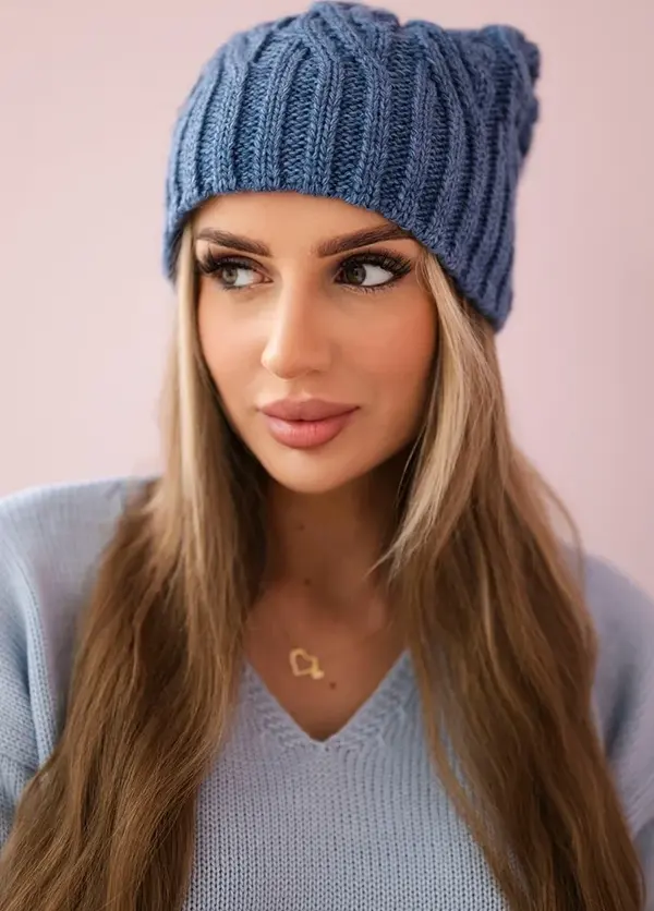 Kesi Kesi Cap with fleece Paulina K227 dark jeans