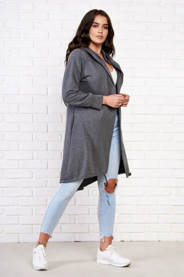 Kesi Kesi Cardigan with print graphite