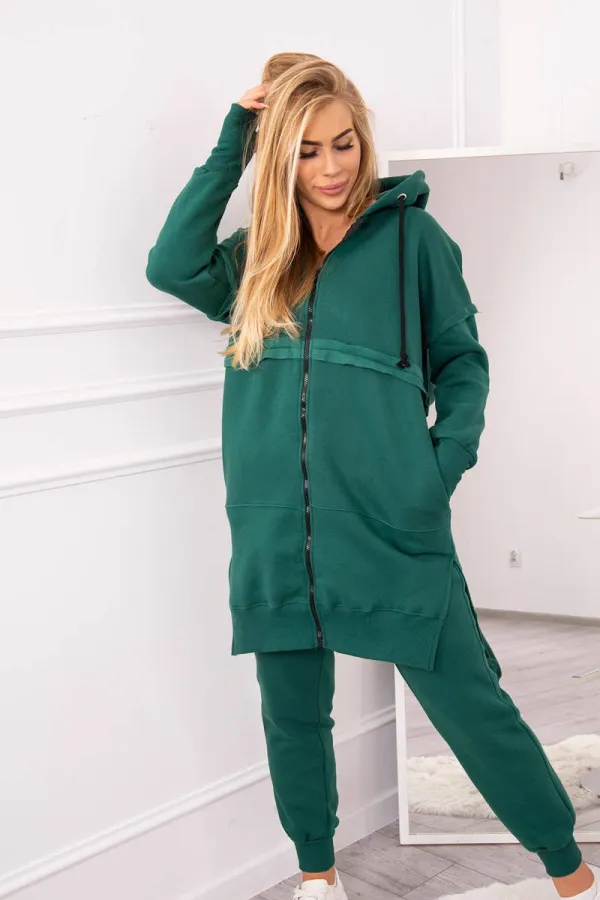 Kesi Kesi Insulated set with a long sweatshirt green