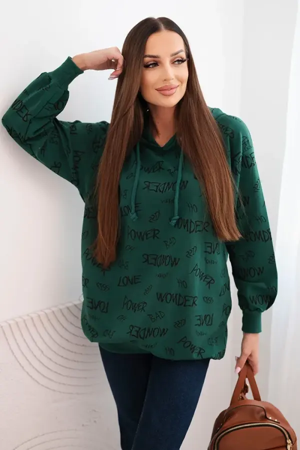 Kesi Kesi Sweatshirt with inscriptions green