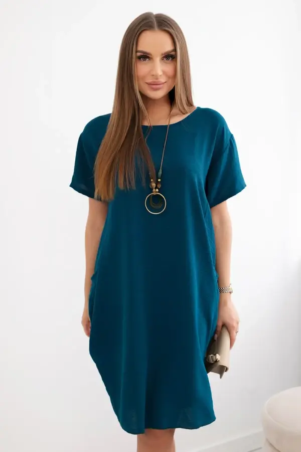 Kesi Włoski Kesi Włoski Dress with pockets and pendant nautical