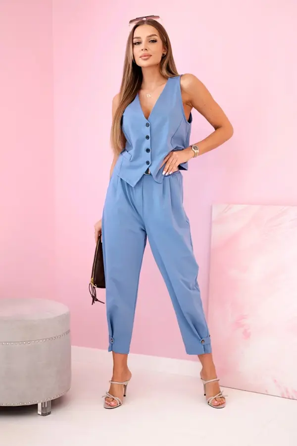 Kesi Włoski Kesi Włoski Vest + pants set denim
