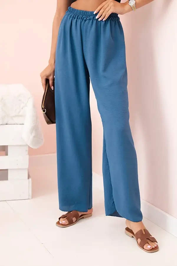 Kesi Włoski Kesi Włoski Wide-leg trousers dark jenas
