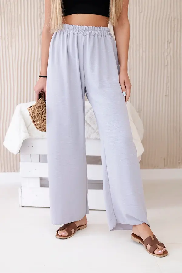 Kesi Włoski Kesi Włoski Wide-leg trousers grey