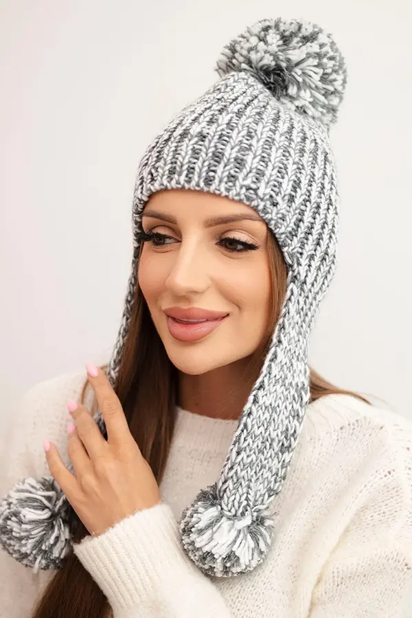 Kesi Kesi Women's earflap hat Emma K343 graphite