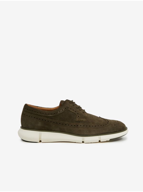 GEOX Khaki men's suede shoes Geox - Men