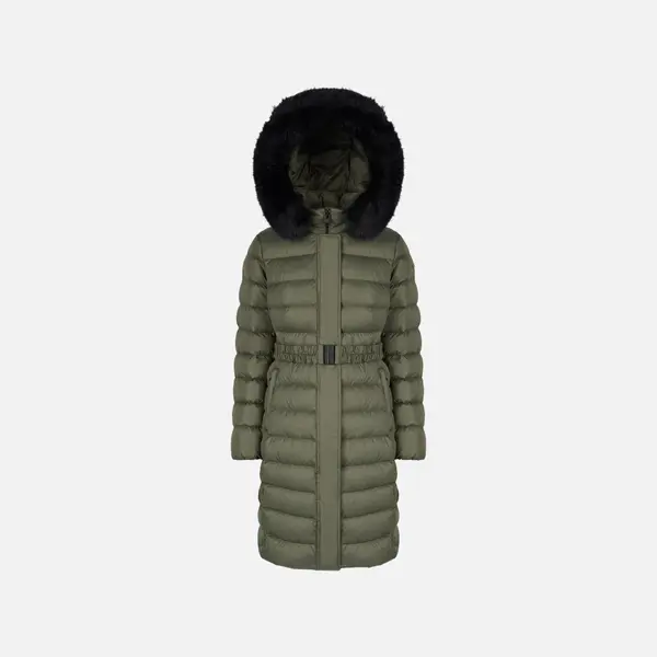 GEOX Khaki Women's Down Jacket Geox Catria - Ladies