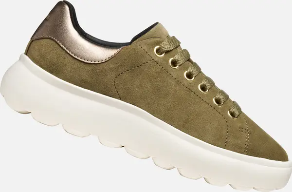 GEOX Khaki Women's Geox Spherica EC4.1 Sneakers - Women's