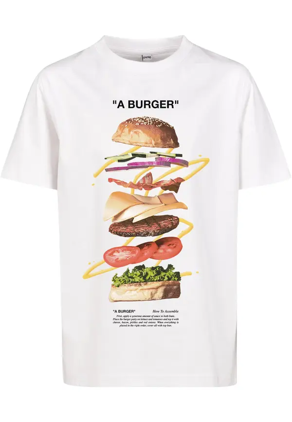 Mister Tee Kids A Burger Tee white