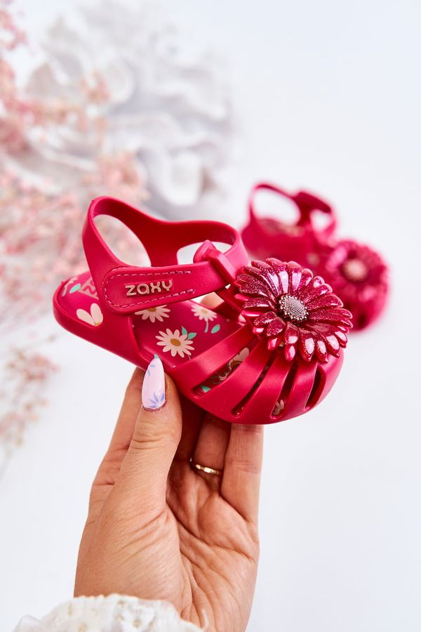 Kesi Kids sandals with Velcro fragrant ZAXY JJ385030 Dark pink