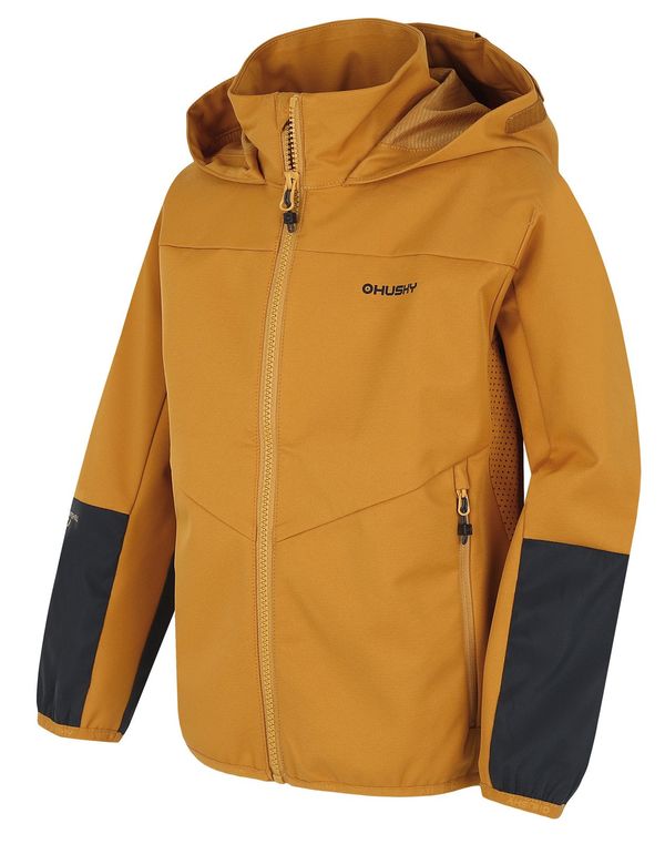 HUSKY Kids softshell jacket HUSKY Sonny K mustard