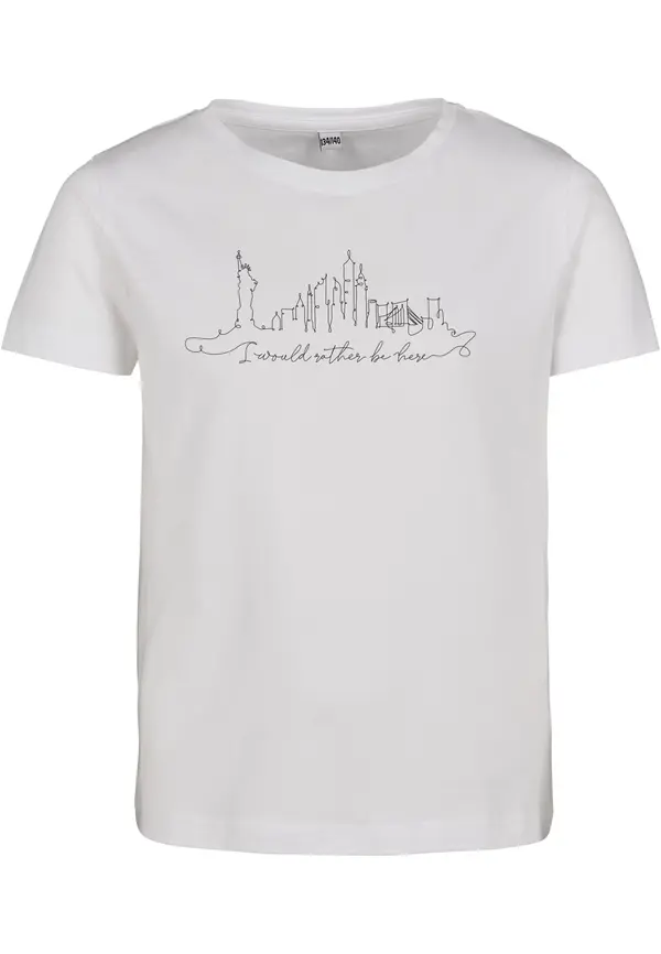 Mister Tee Kids want to be here t-shirt white