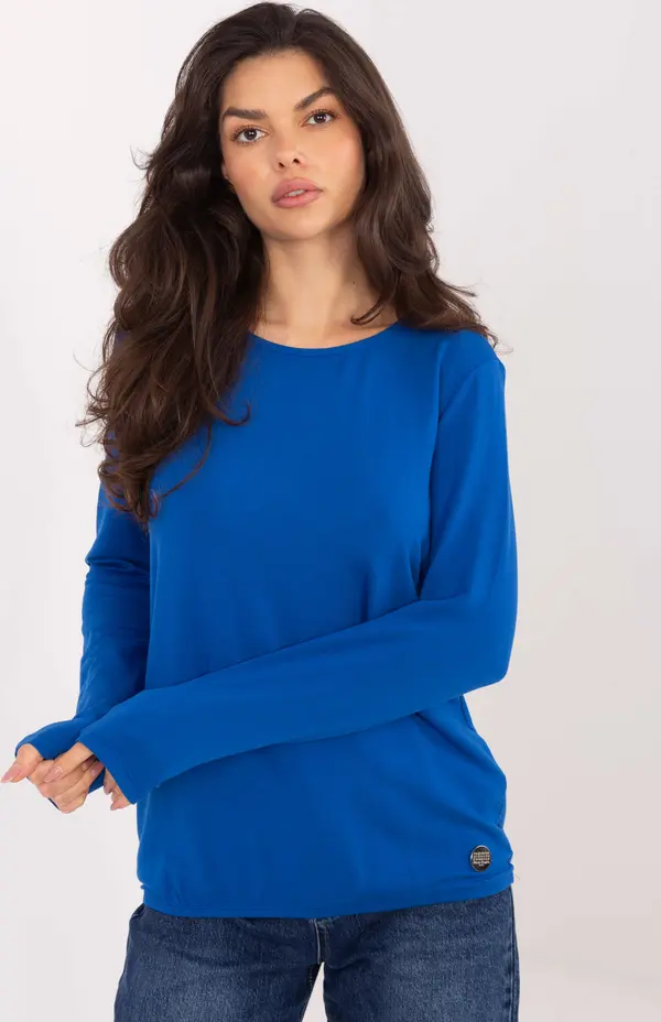 RELEVANCE Кобалтова блуза с дълъг ръкав