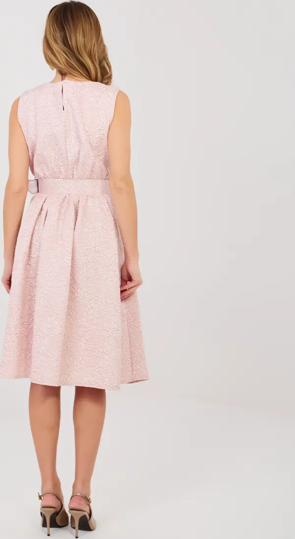 RUE PARIS Коктейлна рокля без ръкави в пастелно розово