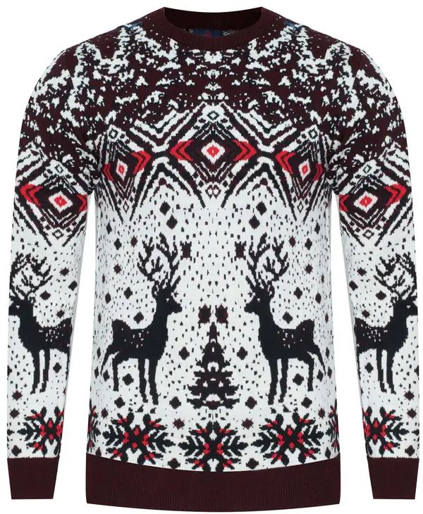 ARMA Коледен пуловер с шарка ARMA