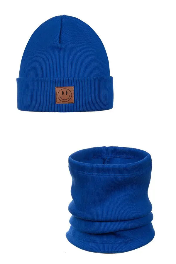 Ander Комплект детска шапка и грейка за врата SMILE
