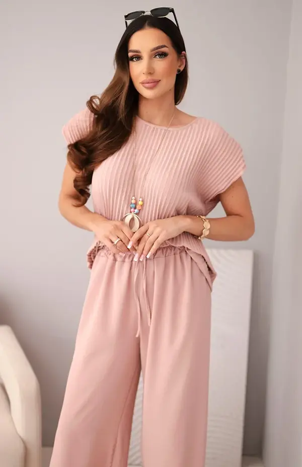 Kesi Włoski Комплект от вискоза Kesi Włoski, розов