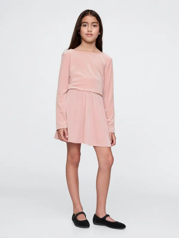 GAP Комплект сатенен гащеризон GAP за момичета