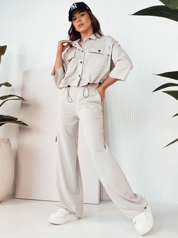 DStreet Komplet damski MAROD beżowy Dstreet