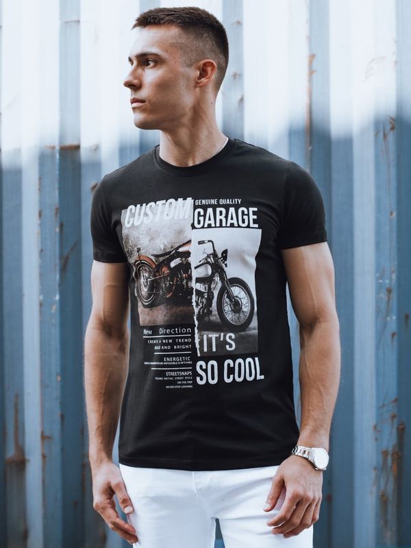 DStreet Koszulka męska czarna Dstreet