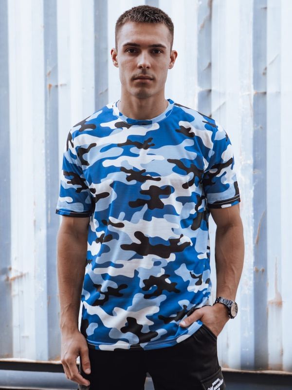 DStreet Koszulka męska moro indygo Dstreet