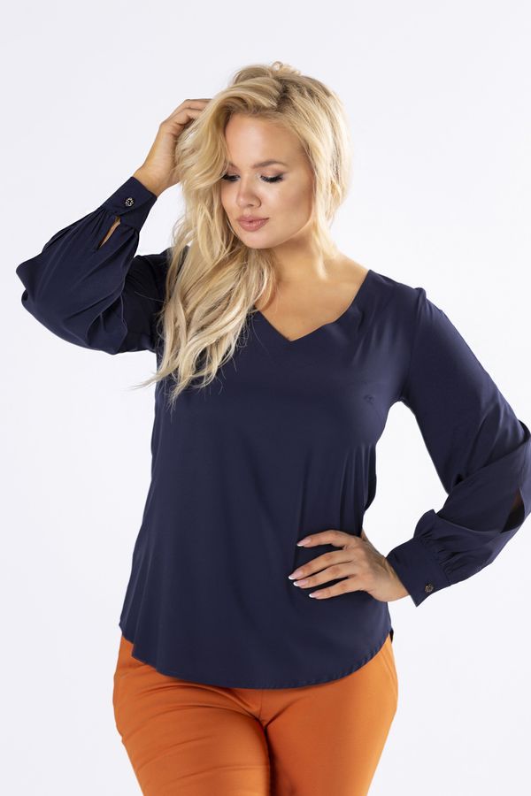 Ptakmoda koszułówa bluzka z bufiastymi rękawami