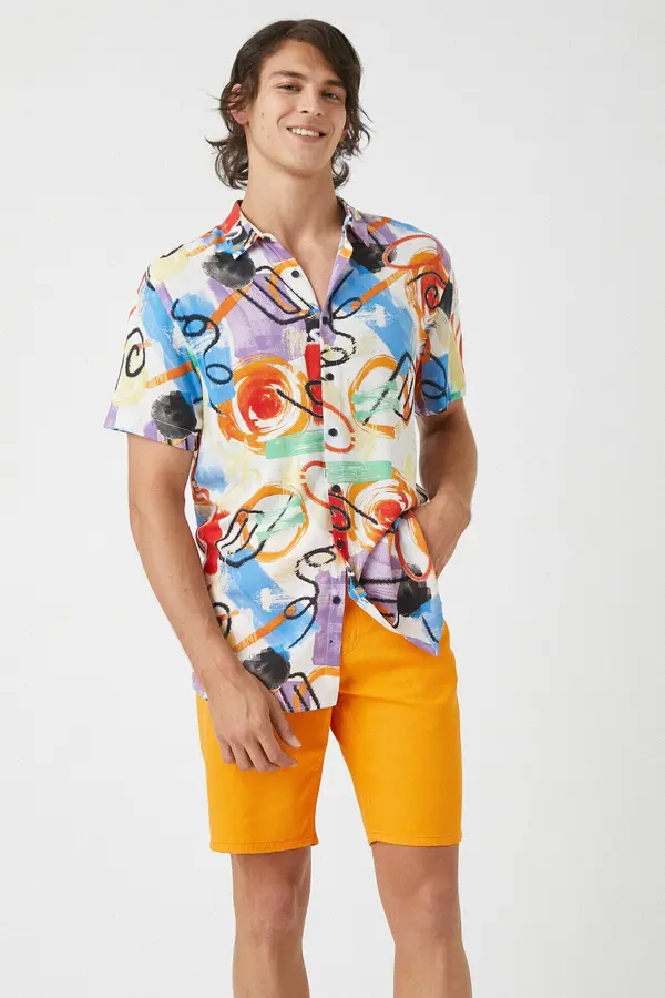 Koton Koton 5 Pocket Gabardine Shorts