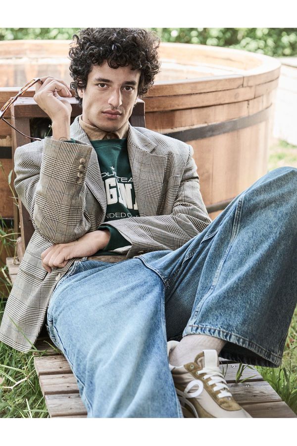 Koton Koton Baggy Jeans Pocket Detail Cotton