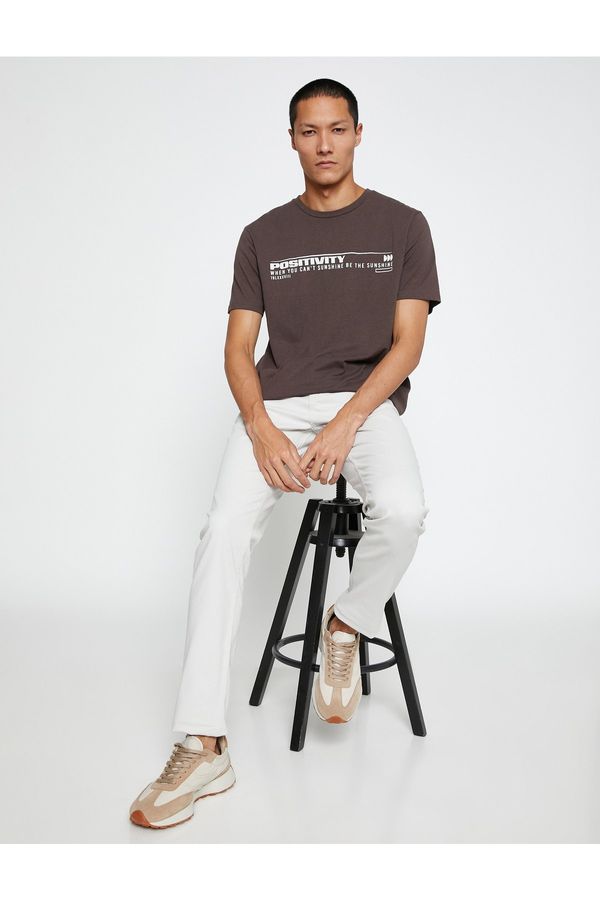 Koton Koton Basic Gabardine Trousers Slim Fit Button Detailed Pocket