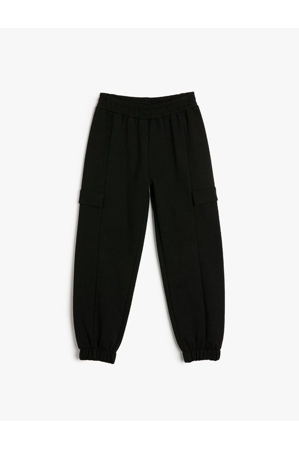 Koton Koton Basic Jogger Sweatpants with Tie Waist Pocket