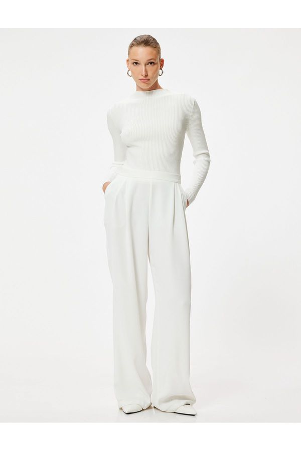 Koton Koton Basic Stand Collar Knitwear Sweater Long Sleeve