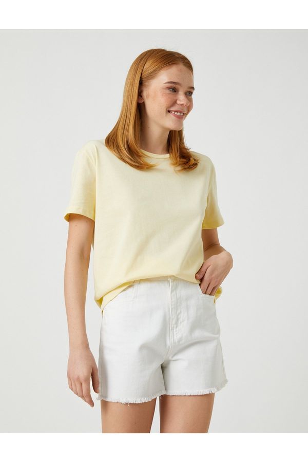 Koton Koton Basic T-Shirt Cotton Crew Neck Short Sleeve
