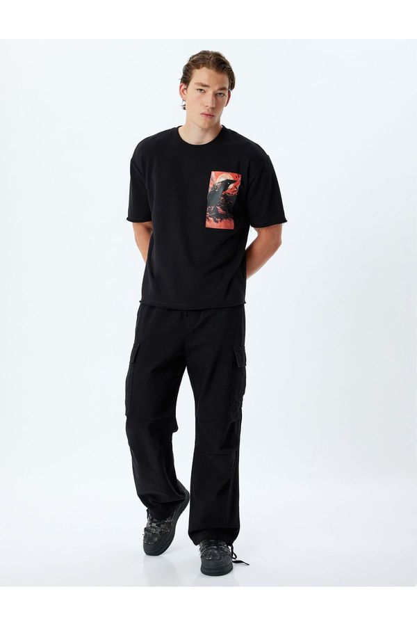 Koton Koton Batman T-Shirt Licensed Oversize Short Sleeve Crew Neck Cotton Blend