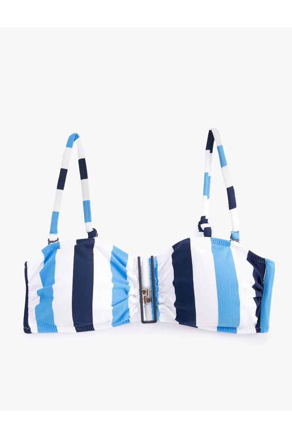 Koton Koton без презрамки бикини отгоре с метален аксесоар подвижни презрамки