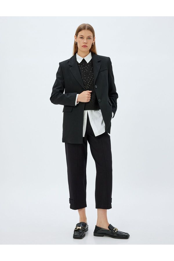 Koton Koton Black Women's Trousers