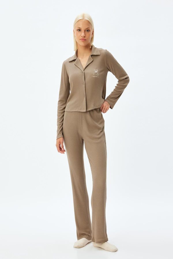 Koton Koton Brown Women's Pajama Set