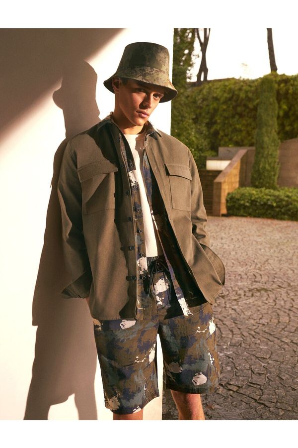 Koton Koton Camouflage Chino Shorts