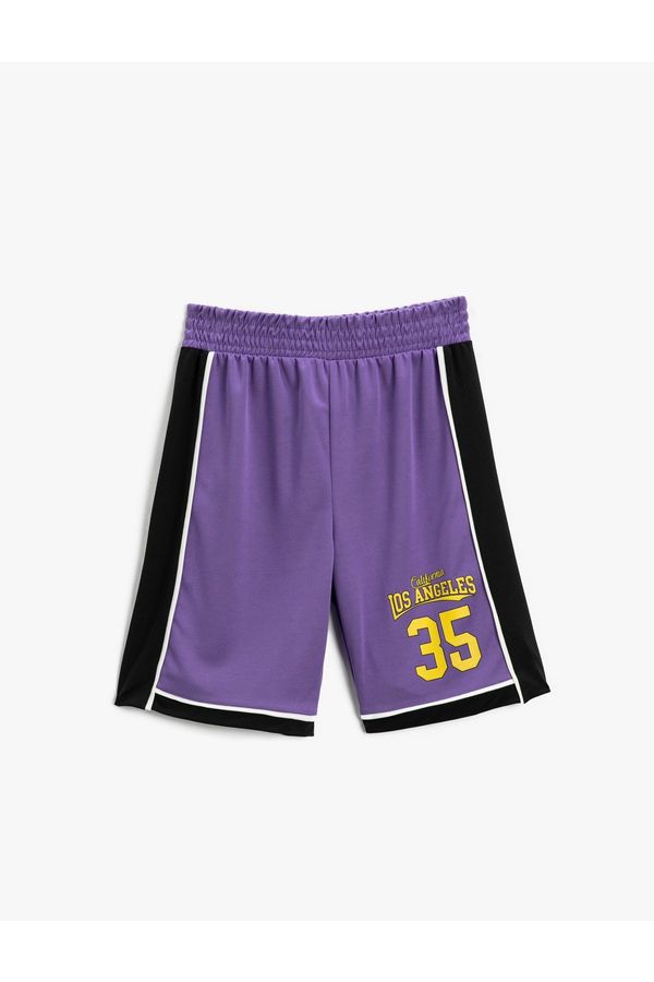 Koton Koton Color Block Basketball Shorts